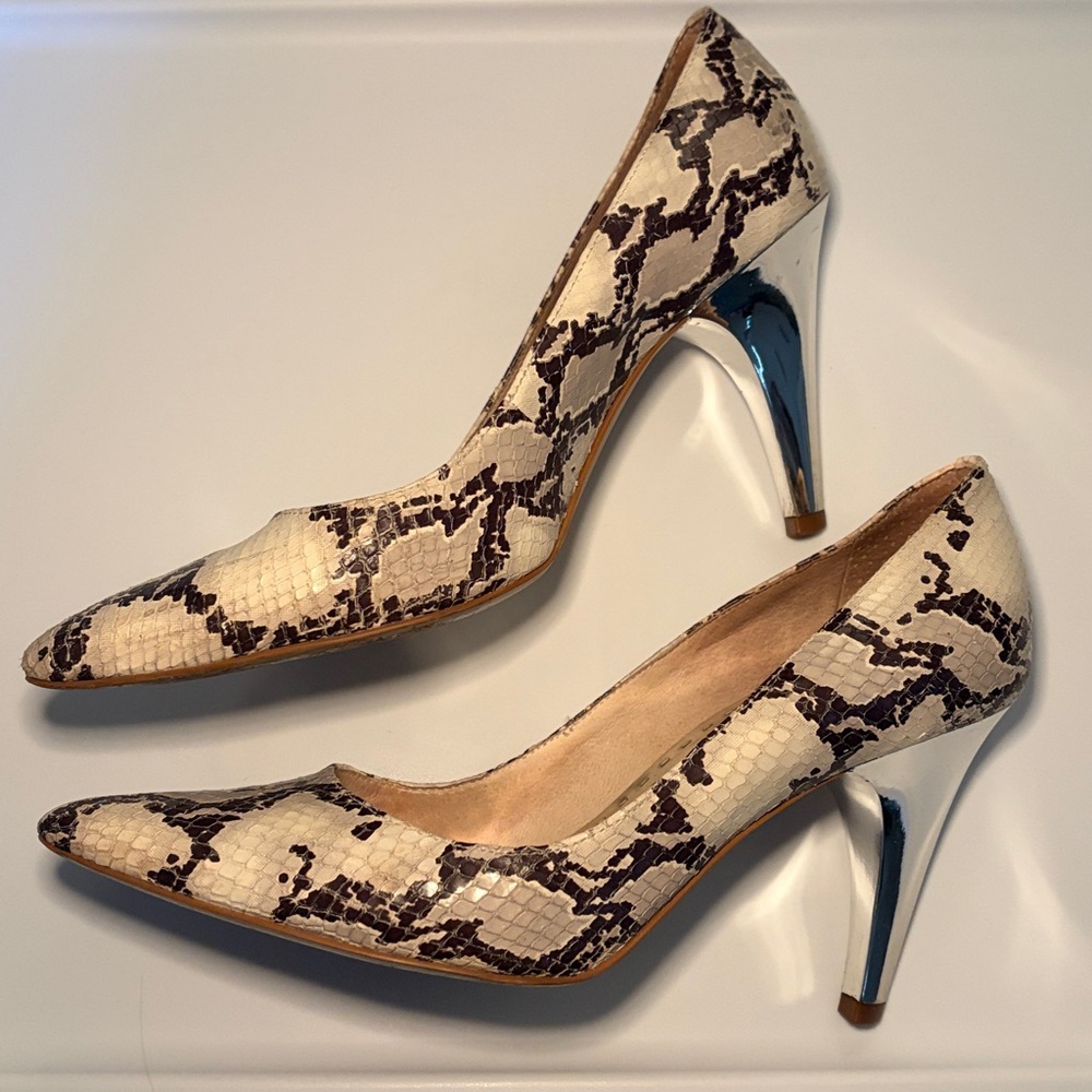 Gianni Bini Snake Print Heels